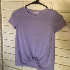 Lavender knot front tee